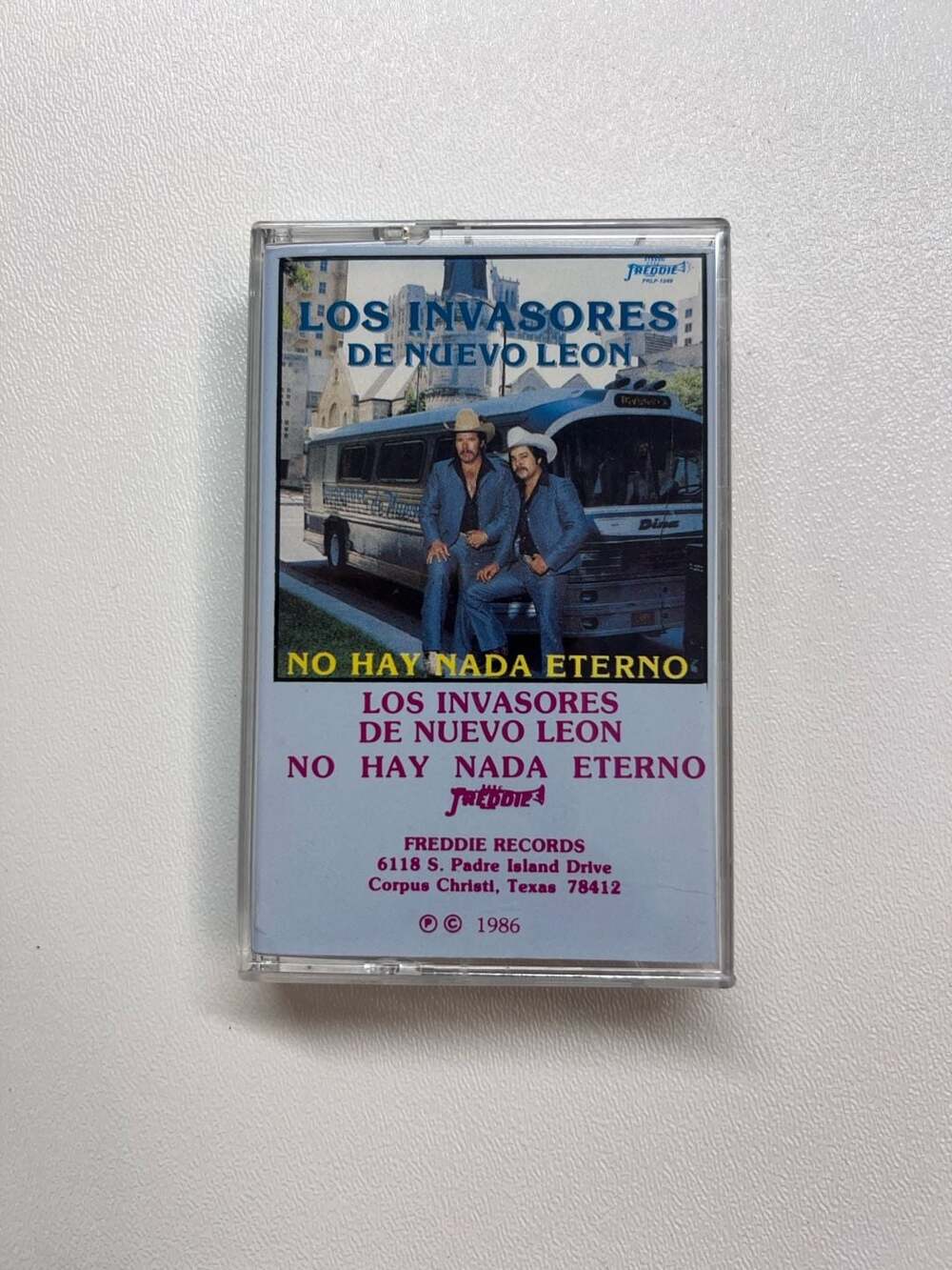 Los Invasores De Nuevo Leon No Hay Nada Eterno Cassette Tape Freddie FRC 1349
